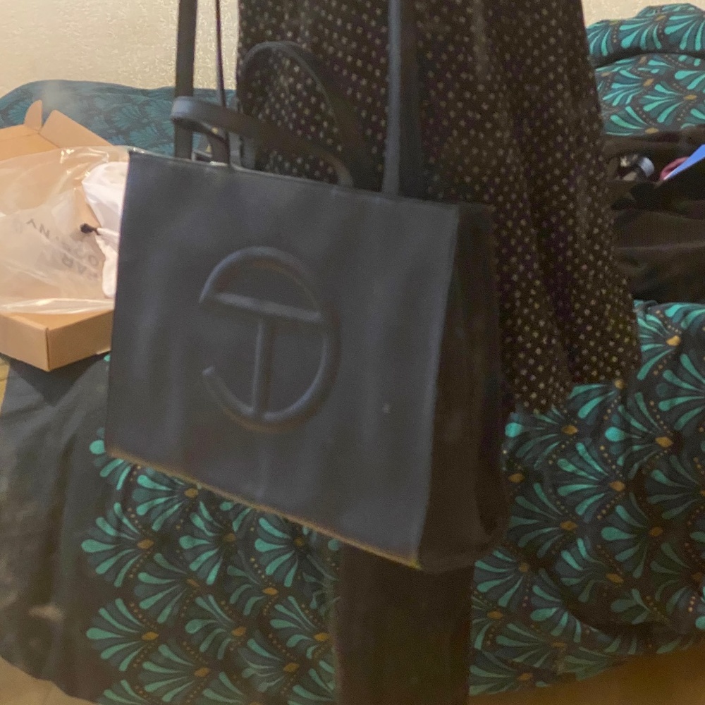 Telfar Medium Navy Shopping Bag